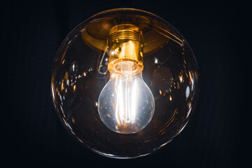 Giant vintage style light bulb