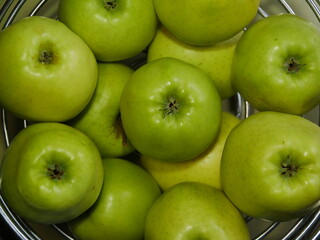 fresh green apples