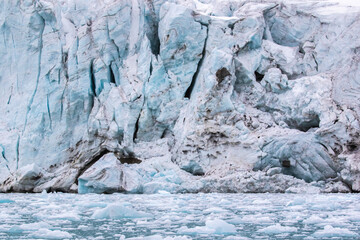 A glacier in Svalbard in the Arctic