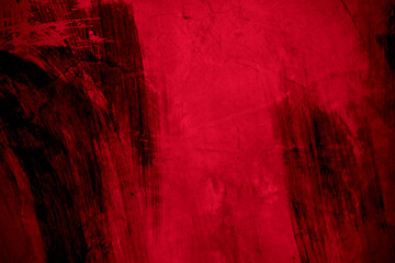 Old wall texture cement black red  background abstract dark color design are light with white gradient background.