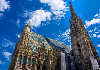 View of gothic style St. Stephen Cathedral, Austria