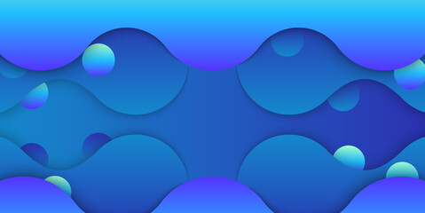 Abstract blue liquid shape background.