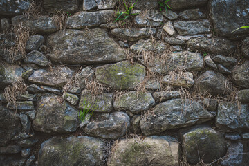 Old natural stone wall