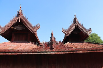 Palais royal à Mandalay, Myanmar