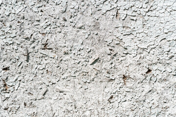 Texture of old white cracked wall