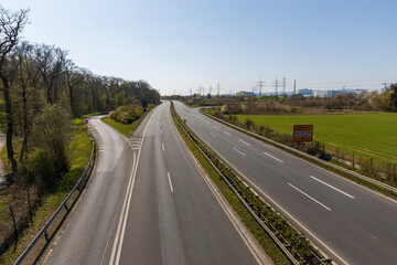 Straßen leer