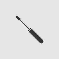 Screwdriver icon flat.