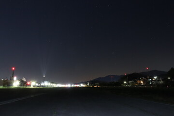 풍경, 사진, 달, 도로,