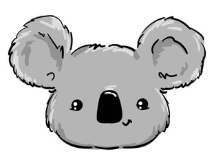 Koala Beautiful Cute childish illustration. vector illustration.