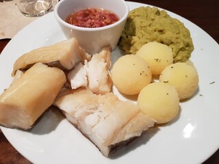 traditional norwegian cod dinner