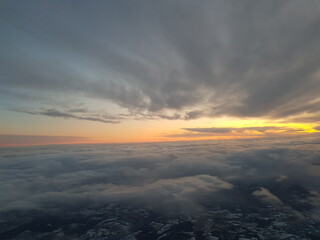 sunset in the clouds