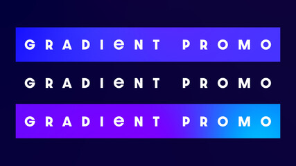 Gradient Promo Title