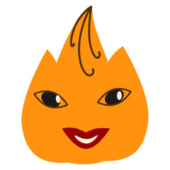 Vector illustration cartoon funny face