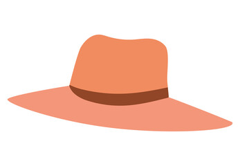 Isolated female hat vector design