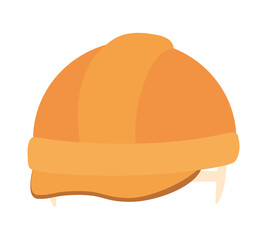 Isolated construction helmet vector design