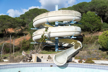 old abandoned aquapark in portugal