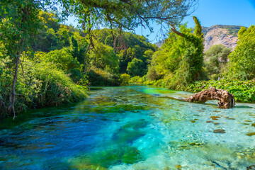 Blue eye spring near Sarande, Albania