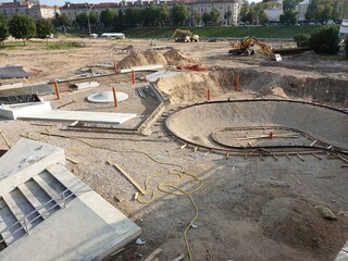 New skate park under construction