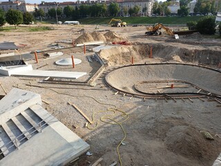 New skate park under construction