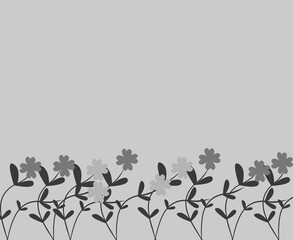 floral background with butterflies