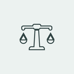 Balance vector icon illustration sign