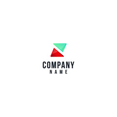 Logo abstract geometric business icon