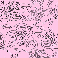 Botanical seamless vector pattern