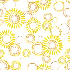 Abstract repeat pattern with sun burst design