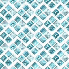 Fototapeta premium seamless geometric pattern, vectorized watercolour ethnic inspired pattern