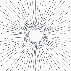 Fototapeta premium Art Deco Vintage sun burst frames and design elements for your design. Great for retro style projects.