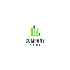 Obraz premium abstract real estate logo on a white background