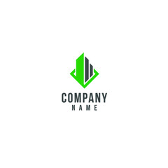 abstract real estate logo on a white background