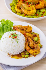 Fried sato with prawn
