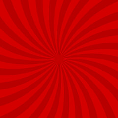 Sunlight spiral abstract background. Red swirl burst background.