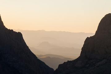 Sunset in the Mountains of Big Bend National Park