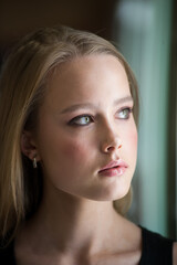 Fototapeta premium Young blonde woman beauty portrait
