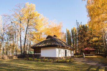 Reconstruction of an ancient clay house in Pereyaslav-Khmelnitsky, Ukraine