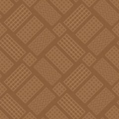 Milk Brown Chocolate Bar Seamless Pattern. Sweet Food.