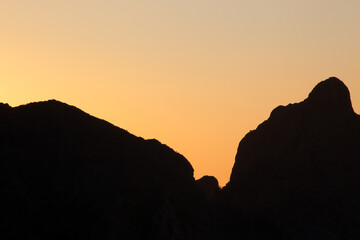 Sunset in the Mountains of Big Bend National Park