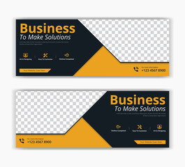 Corporate business marketing agency social media instagram post facebook cover page timeline web ad banner template design