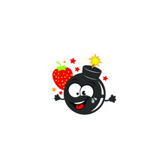 bomb fruit logo pattern for fruit sweets