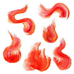 Hand drawn fire twinkles