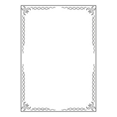vector image, vintage frames, decorative ornamental frame