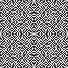 Abstract black and white textured geometric seamless pattern.