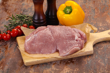 Raw pork meat