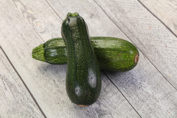 Raw ripe zucchini