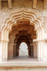 Fototapeta na wymiar Lotus Mahal group of monuments at hampi