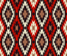 Tribal seamless colourful geometric pattern. Ethnic vector texture. Traditional ornament. 