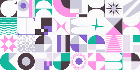 Digital Design Abstract Vector Pattern