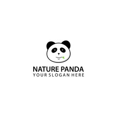panda logo design vector isolated on white background